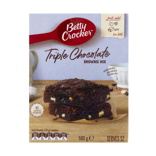 Betty Crocker Triple Chocolate Fudge Brownie Mix | 500g